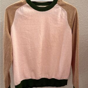 Boden Women’s Colorblock Sweater with Green Trim. NWOT. Medium